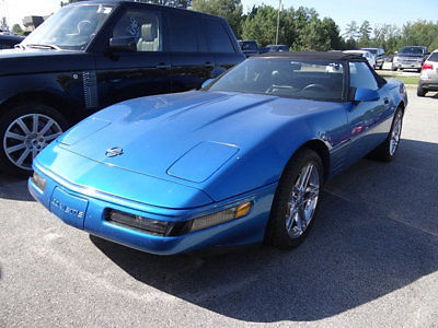 1992 Blue Chevrolet Corvette Convertible