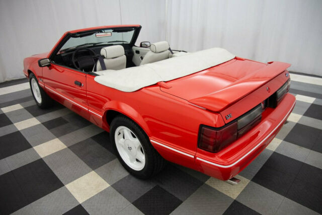 1992 Red Ford Mustang Convertible