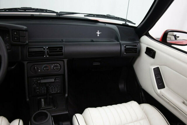 1992 Red Ford Mustang Convertible