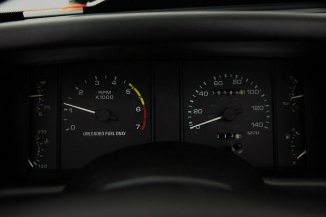 1992 Red Ford Mustang Convertible