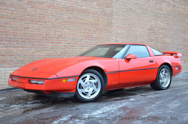 1990 Red Chevrolet Corvette Hatchback