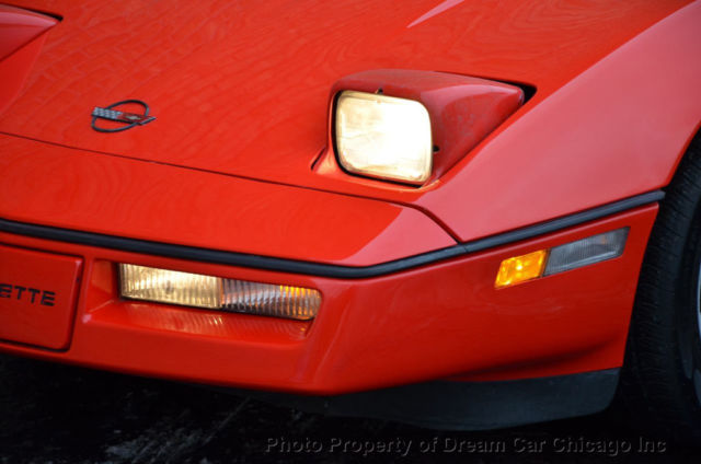 1990 Red Chevrolet Corvette Hatchback