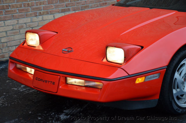 1990 Red Chevrolet Corvette Hatchback