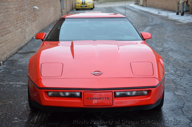 1990 Red Chevrolet Corvette Hatchback
