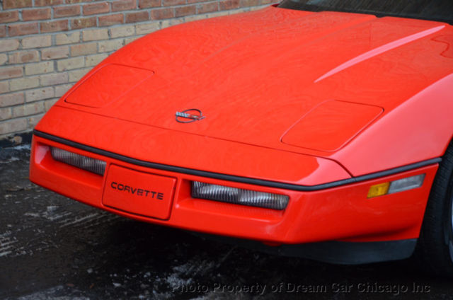 1990 Red Chevrolet Corvette Hatchback