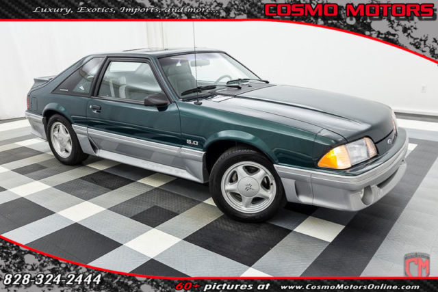 1992 Green Ford Mustang Hatchback