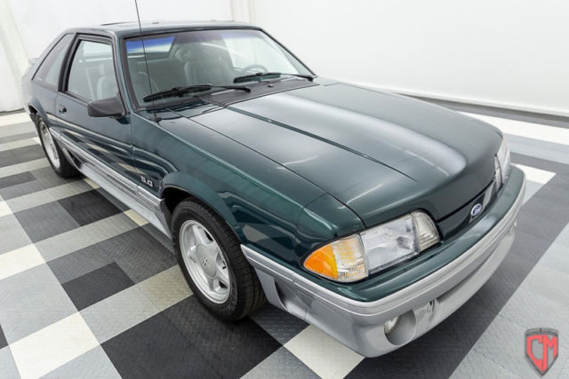 1992 Green Ford Mustang Hatchback