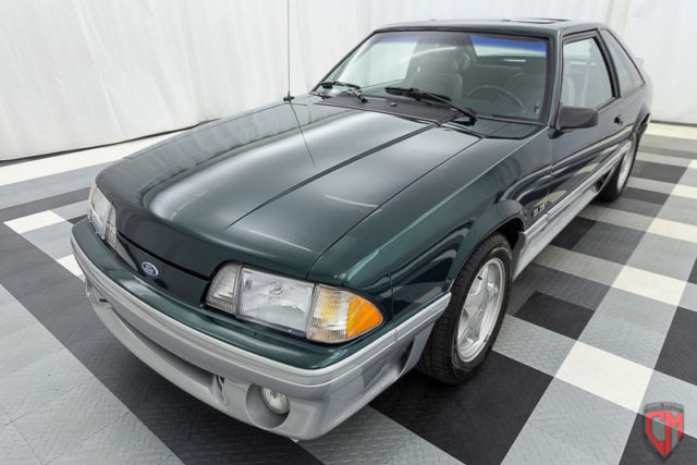 1992 Green Ford Mustang Hatchback