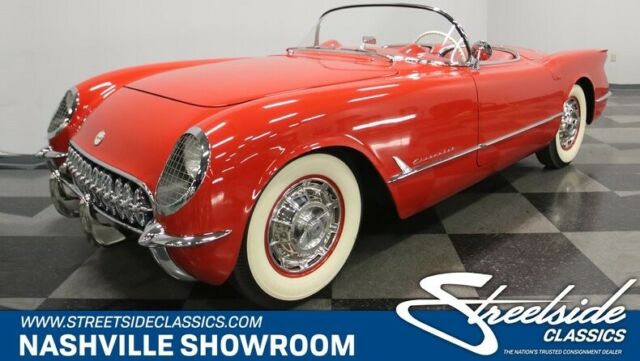 1954 Red Chevrolet Corvette Convertible