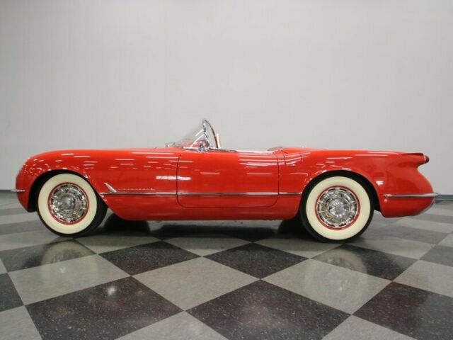 1954 Red Chevrolet Corvette Convertible