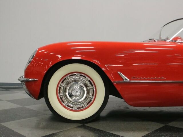 1954 Red Chevrolet Corvette Convertible