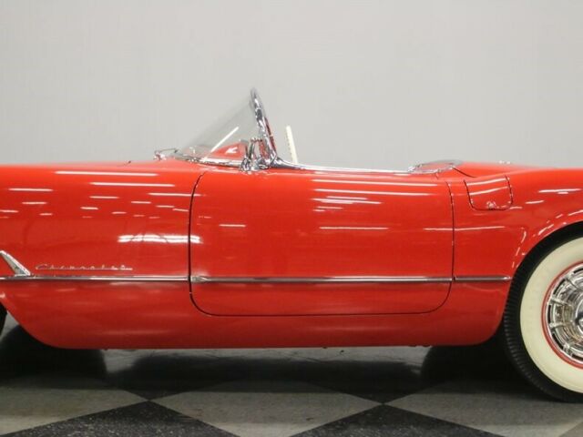 1954 Red Chevrolet Corvette Convertible
