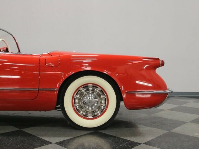 1954 Red Chevrolet Corvette Convertible