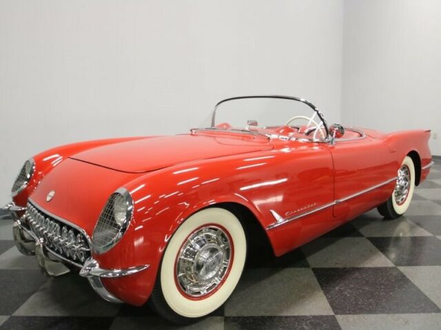 1954 Red Chevrolet Corvette Convertible