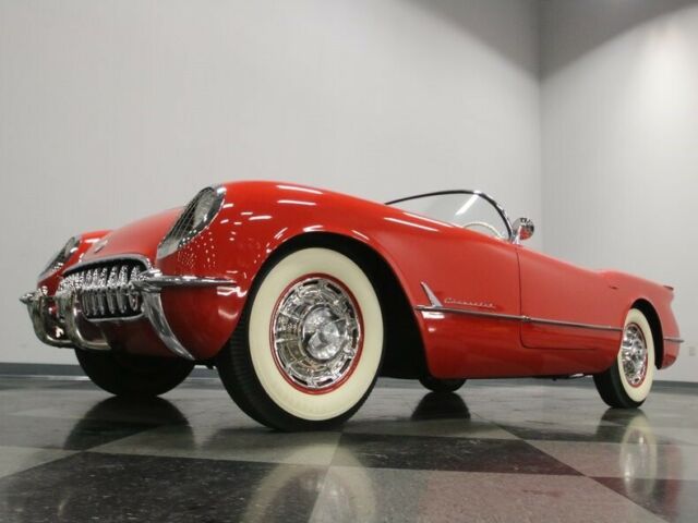 1954 Red Chevrolet Corvette Convertible