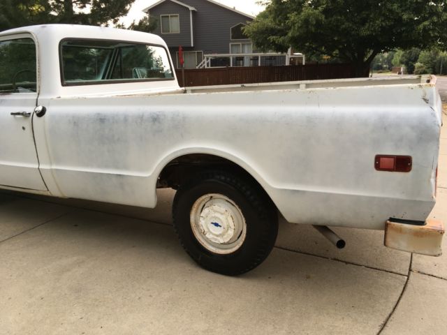 1969 White Chevrolet C-10 Standard Cab Pickup
