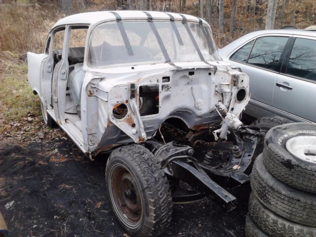 1957 Black Chevrolet Bel Air/150/210 Sedan