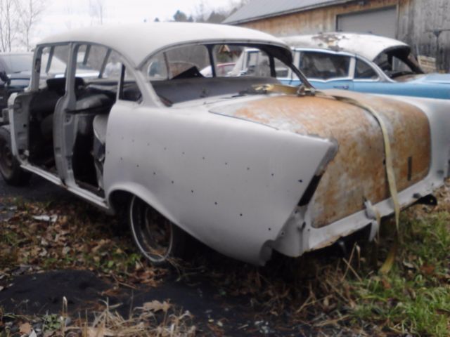 1957 Black Chevrolet Bel Air/150/210 Sedan
