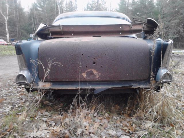 1957 Black Chevrolet Bel Air/150/210 Sedan