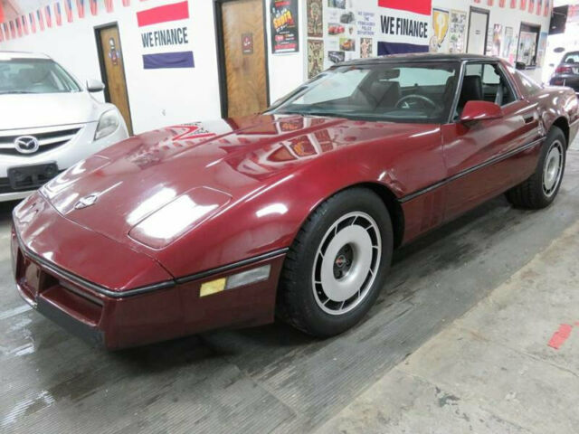 1985 Burgundy Chevrolet Corvette Hatchback
