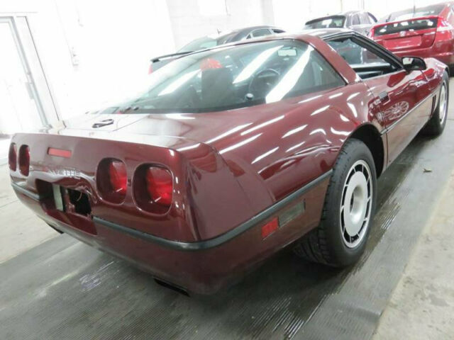 1985 Burgundy Chevrolet Corvette Hatchback