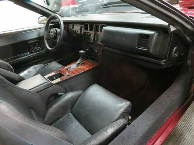 1985 Burgundy Chevrolet Corvette Hatchback