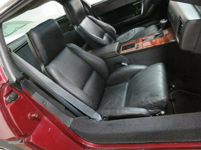 1985 Burgundy Chevrolet Corvette Hatchback