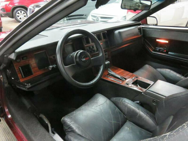 1985 Burgundy Chevrolet Corvette Hatchback