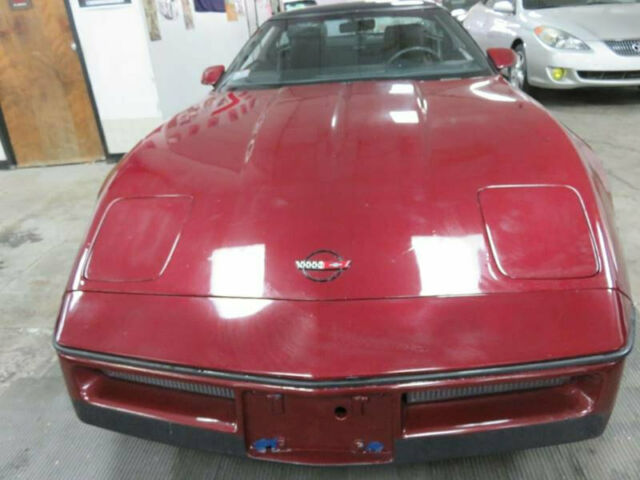 1985 Burgundy Chevrolet Corvette Hatchback