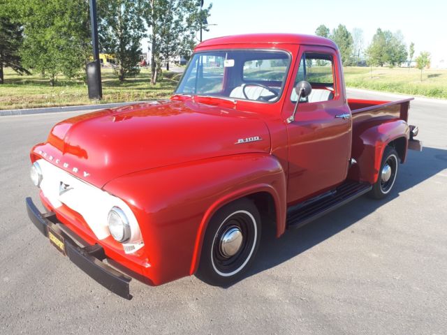 1954 Red Ford SHIP WORLDWIDE Pick-Up
