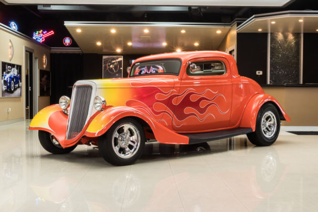 1934 Orange Ford Coupe Coupe