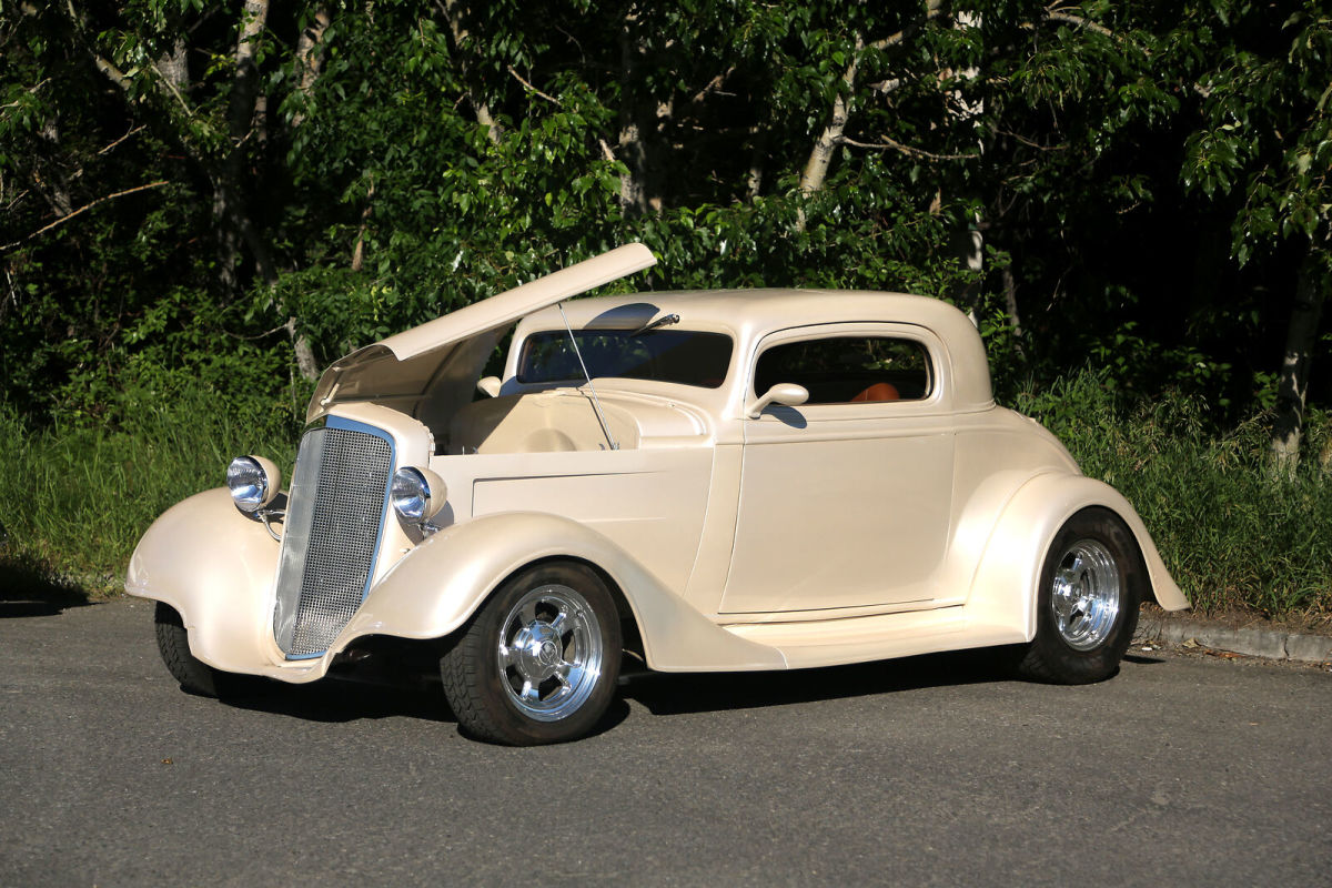 1935 Beige Chevrolet Coupe Coupe