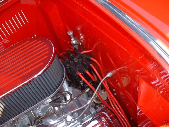 1930 Red Ford Model A 2 dr sedan