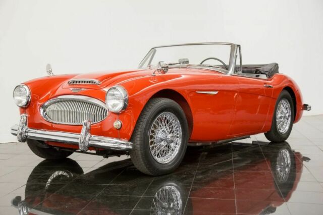 1963 Red Austin Healey 3000 Mark II BJ7 Convertible --