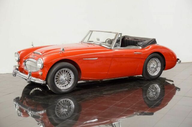 1963 Red Austin Healey 3000 Mark II BJ7 Convertible --