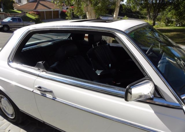 1980 White Mercedes-Benz 300-Series Coupe