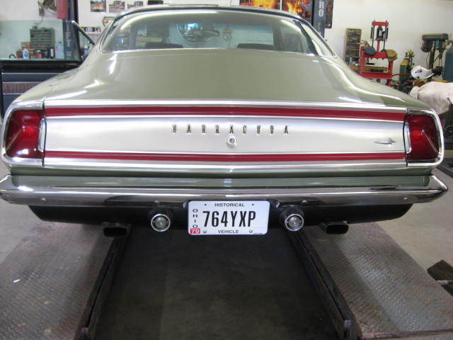 1969 Green Plymouth Barracuda Fastback
