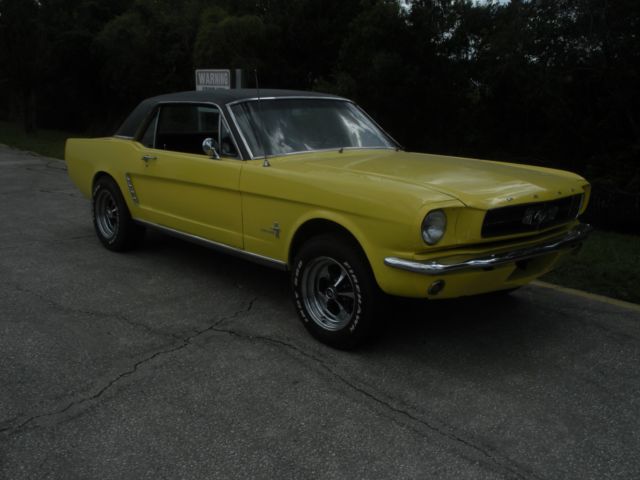 1965 Yellow Ford Mustang Coupe