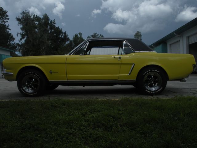 1965 Yellow Ford Mustang Coupe