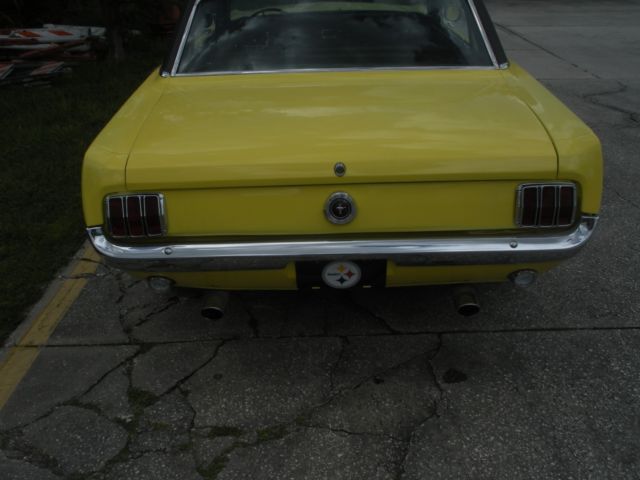 1965 Yellow Ford Mustang Coupe