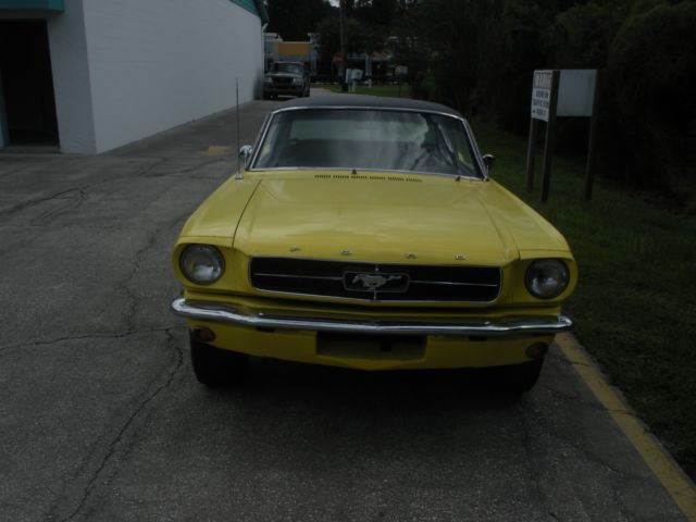 1965 Yellow Ford Mustang Coupe