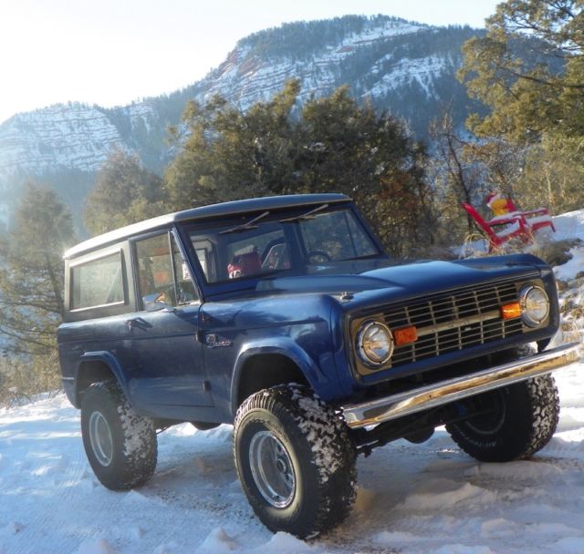 1966 Blue Ford Bronco SUV