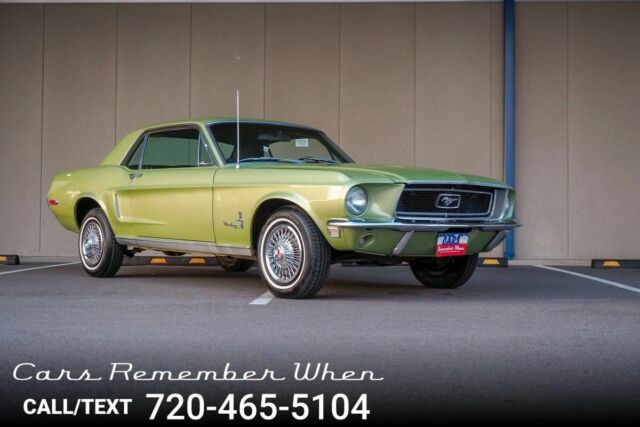 1968 Green Ford Mustang --