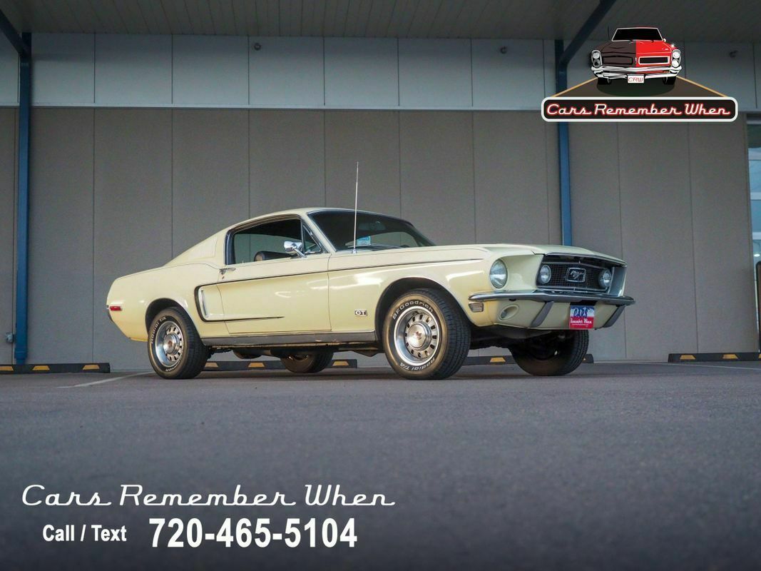 1968 Yellow Ford Mustang --