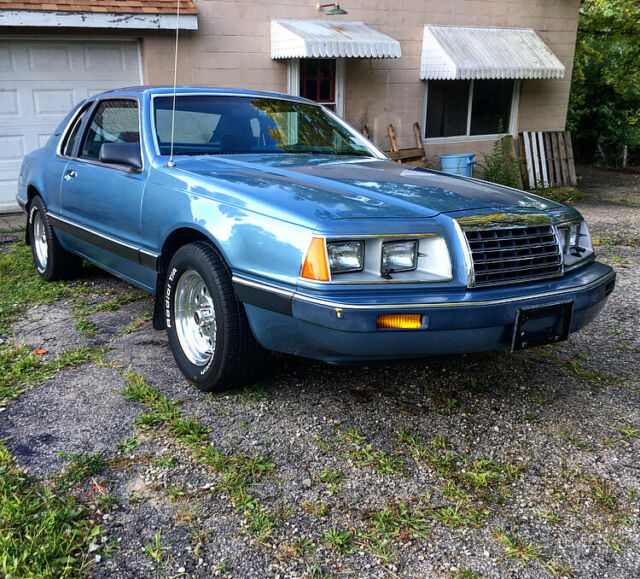 1986 Blue Ford Thunderbird Coupe