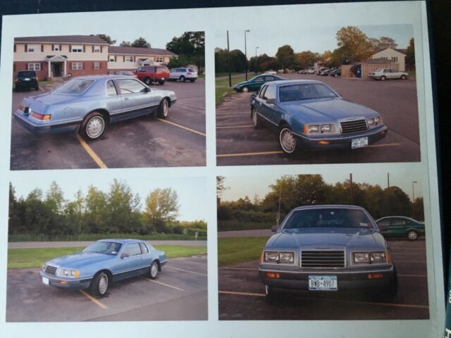 1986 Blue Ford Thunderbird Coupe