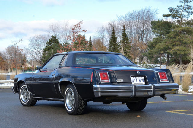 1977 Black Pontiac Grand Prix Coupe