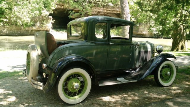 1931 Green Ford Model A Coupe