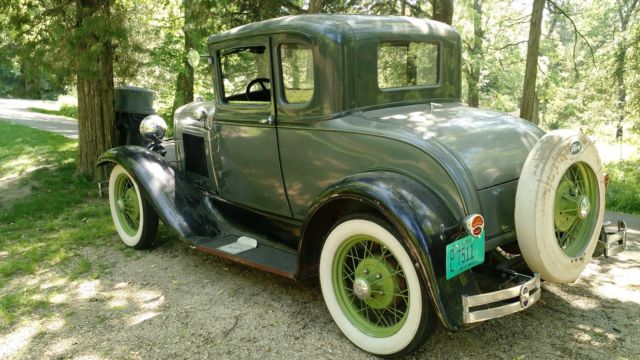 1931 Green Ford Model A Coupe