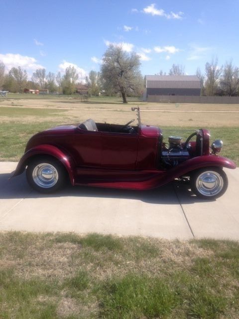1931 black cherry Ford Model A Convertible